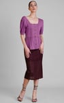 Women's Lace Details Midi Skirt