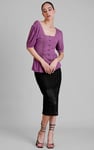 Women's Lace Details Midi Skirt