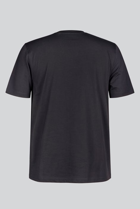 Men's Black Regular Fit Unbroken Print T-Shirts
