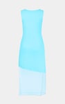 Chic Slim-Fit Dress with Mesh Detail