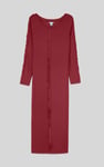 Ruffle Seam Midaxi Rib Dress