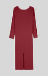 Ruffle Seam Midaxi Rib Dress