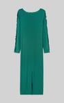 Ruffle Seam Midaxi Rib Dress