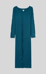 Ruffle Seam Midaxi Rib Dress