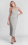 Women's Halter Neck Jersey Midi Dress