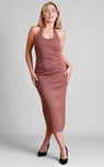 Women's Halter Neck Jersey Midi Dress