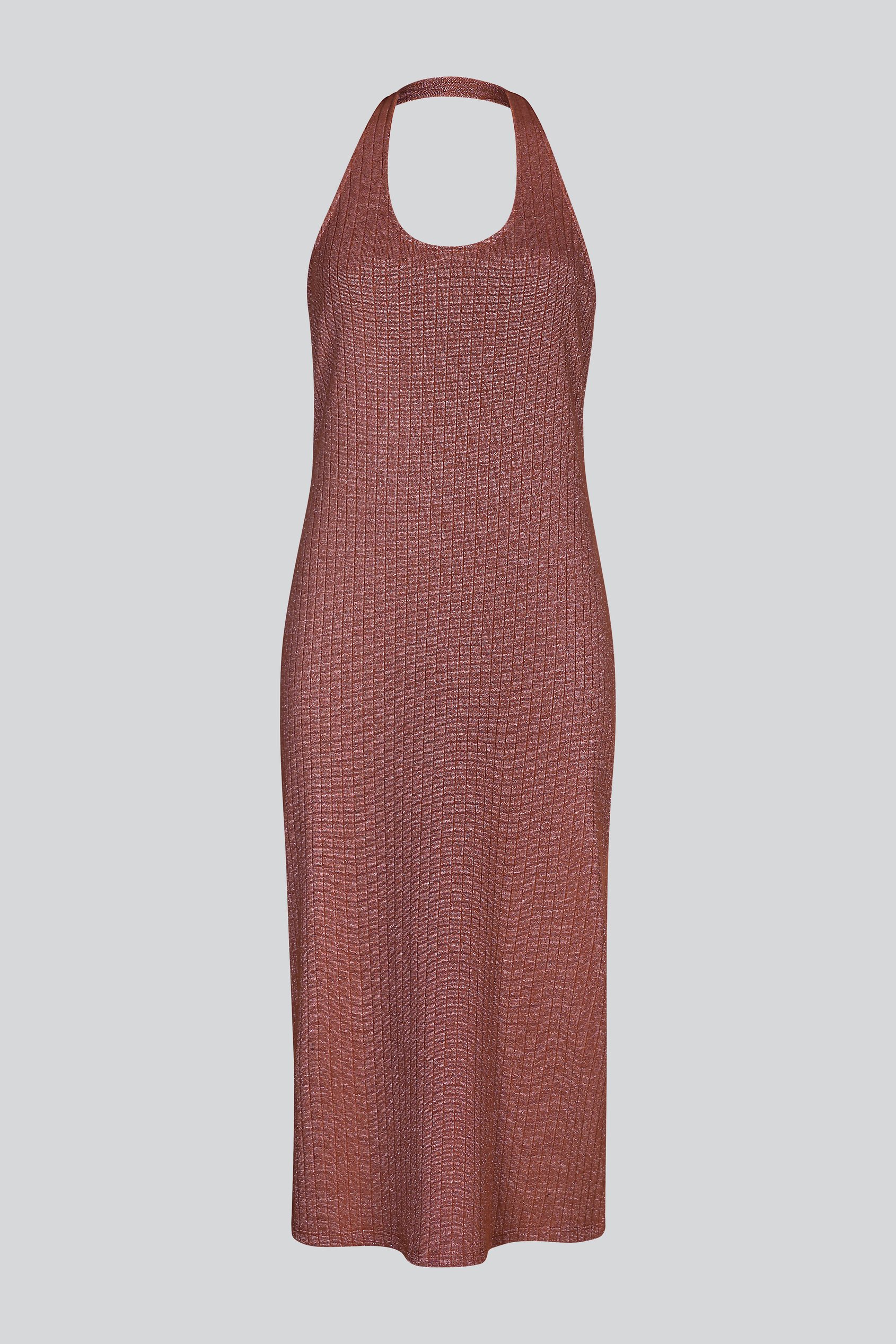 Women's Halter Neck Jersey Midi Dress