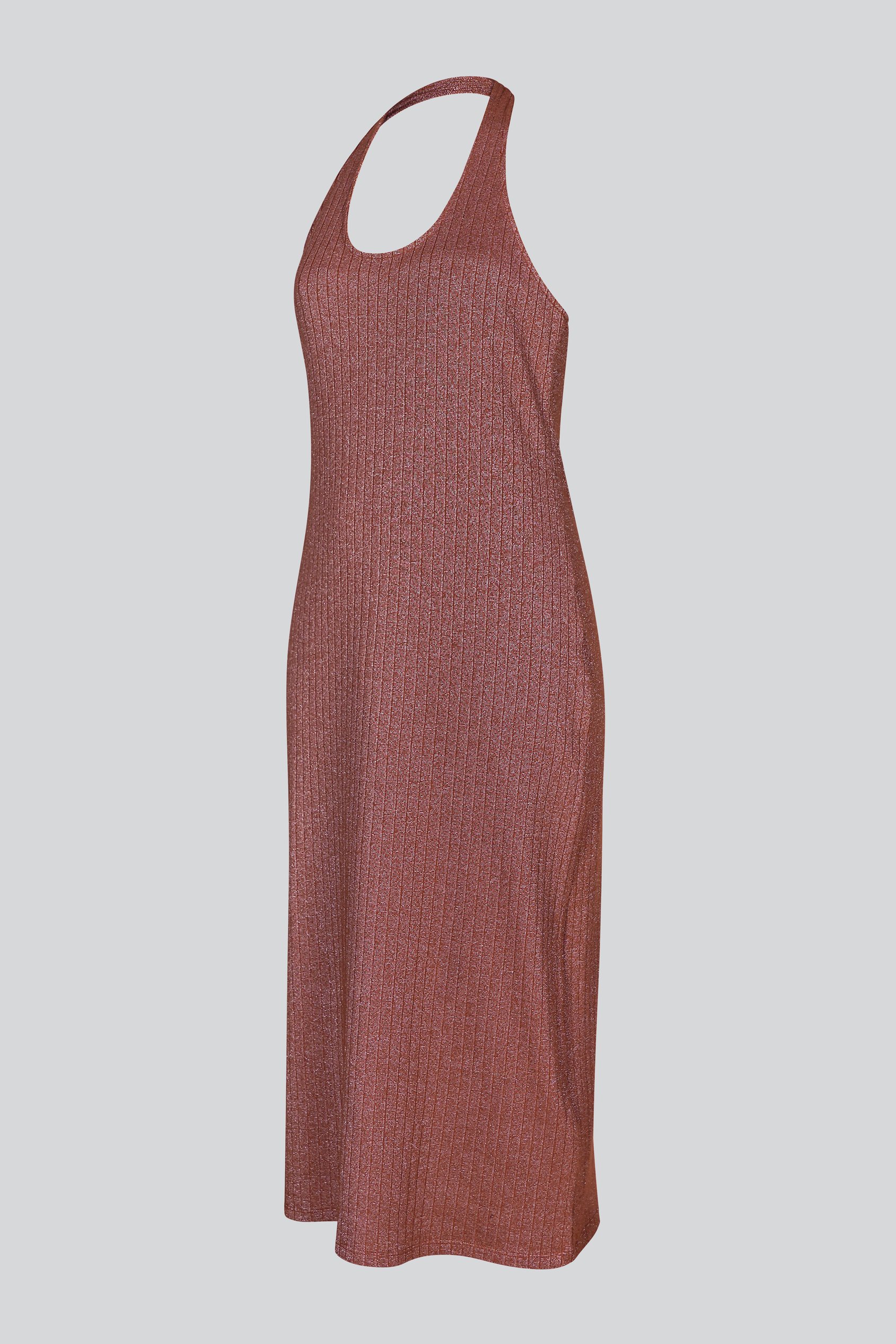 Women's Halter Neck Jersey Midi Dress