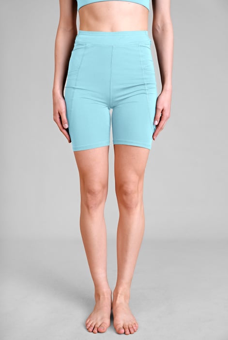 Womens Dark Charcoal High waisted Sports Shorts