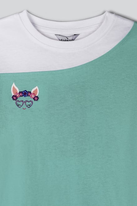 Girl's Colour Block T-shirt