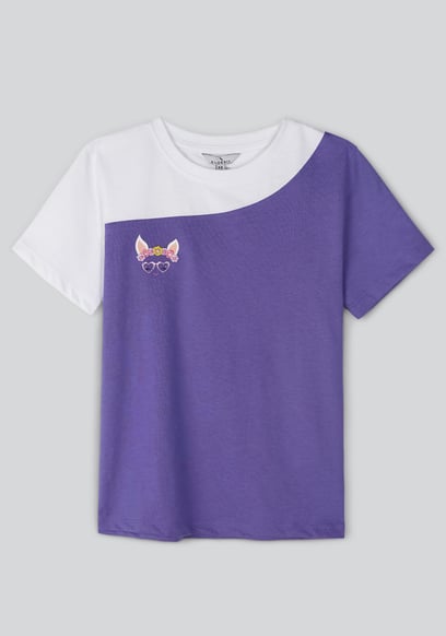 Girl's Colour Block T-shirt
