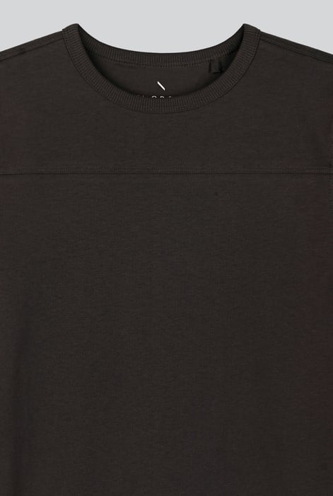 Women's Brown Heavyweight Crew Neck T-Shirt