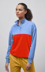 Colour Block LS High Neck Sweatshirt