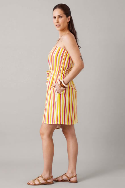 Printed Bardot Jersey Mini Dress