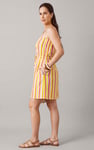 Printed Bardot Jersey Mini Dress