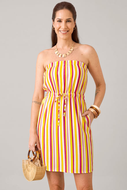 Printed Bardot Jersey Mini Dress