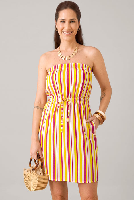 White Printed Bardot Jersey Mini Dress