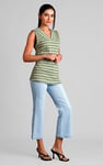 Super Light Cropped Flared Buttoned Jeans