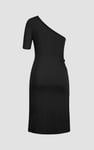 Asymmetric Neck Line Dress