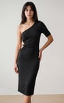 Asymmetric Neck Line Dress