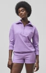 Women’s Quarter Zip Relaxed Sweatshirt and Short Set | Enorsia