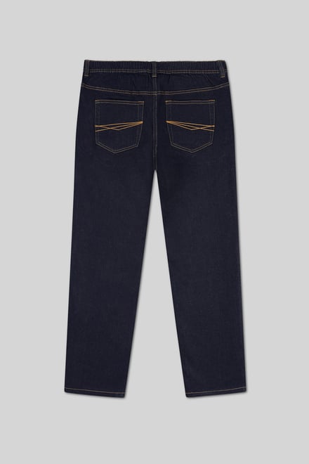 Mens Elasticated Waist Straight fit Jeans