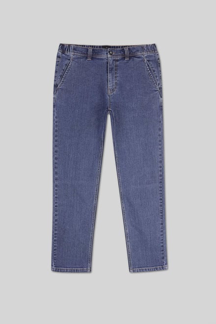 Mens Elasticated Waist Straight fit Jeans