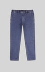 Mens Elasticated Waist Straight fit Jeans