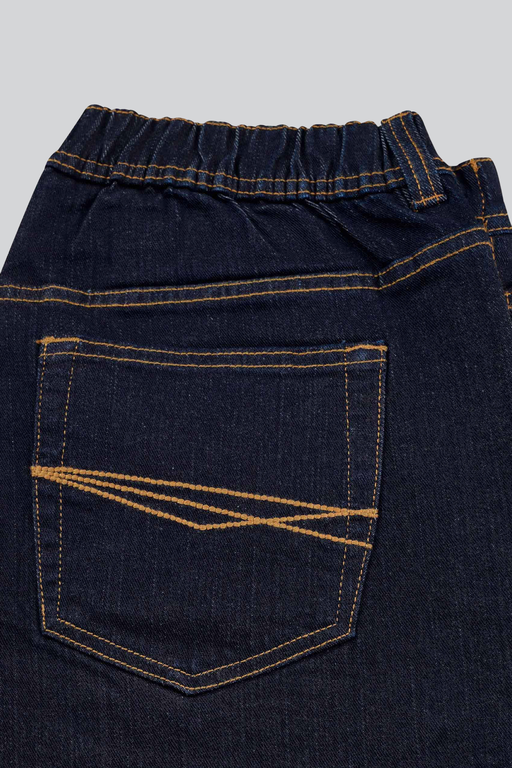 Mens Elasticated Waist Straight fit Jeans