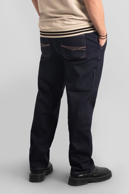 Mens Elasticated Waist Straight fit Jeans