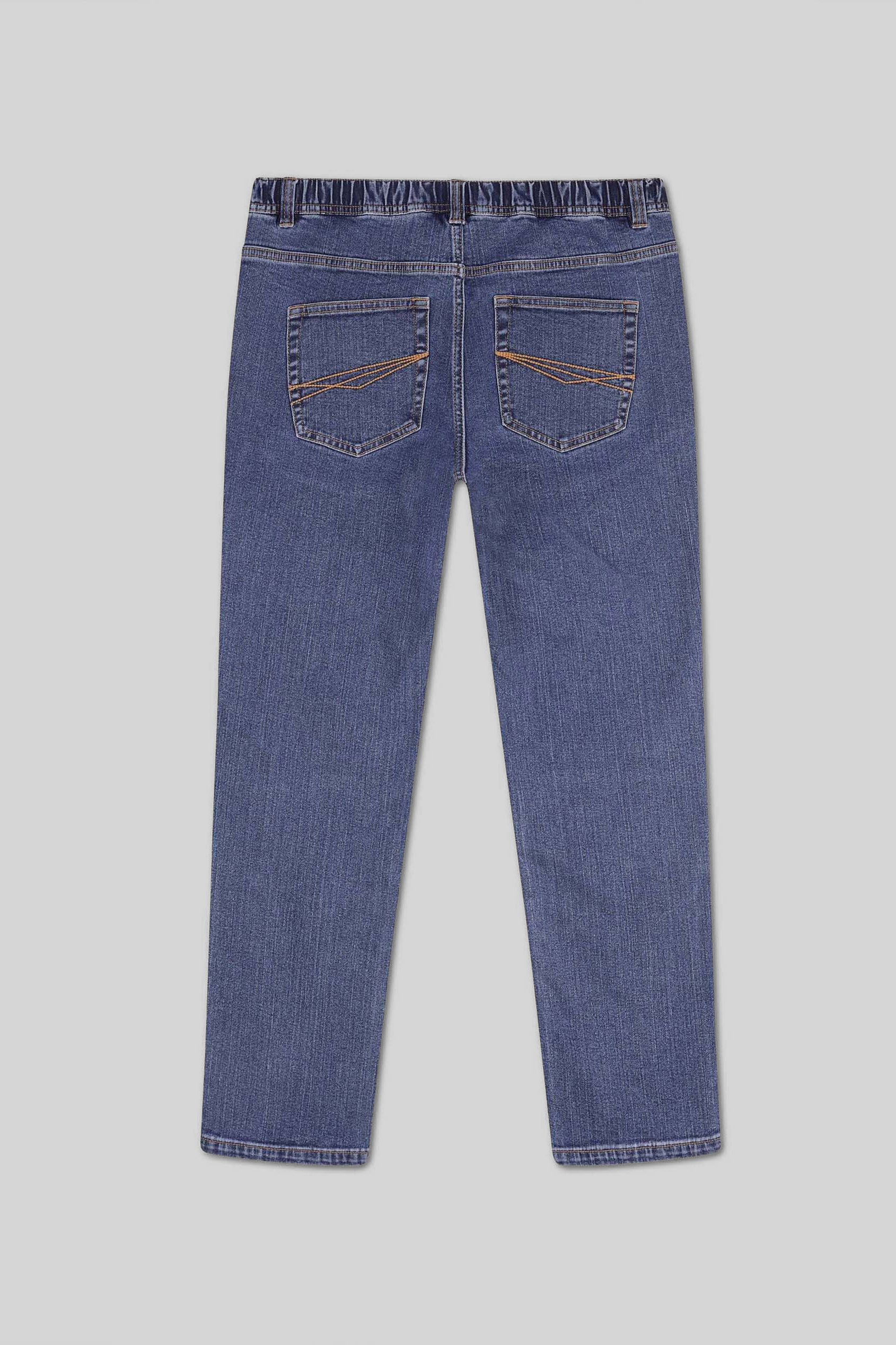 Mens Elasticated Waist Straight fit Jeans