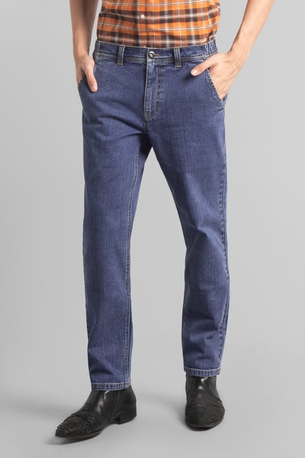 Mens Elasticated Waist Straight fit Jeans