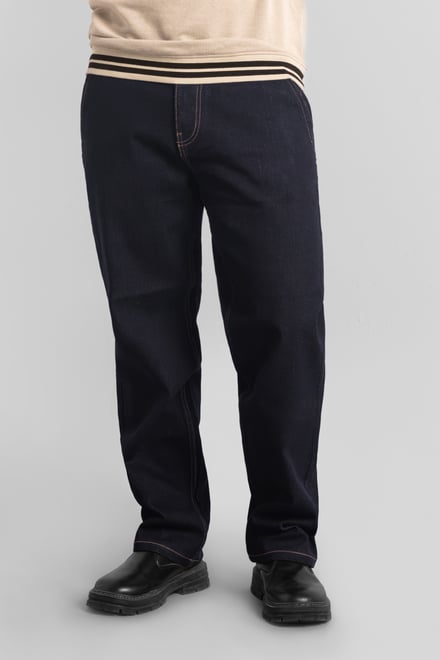 Mens Elasticated Waist Straight fit Jeans