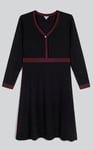 Women's V-Neck Jersey Midi Dress