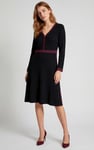 Women's V-Neck Jersey Midi Dress