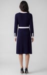 Women's V-Neck Jersey Midi Dress