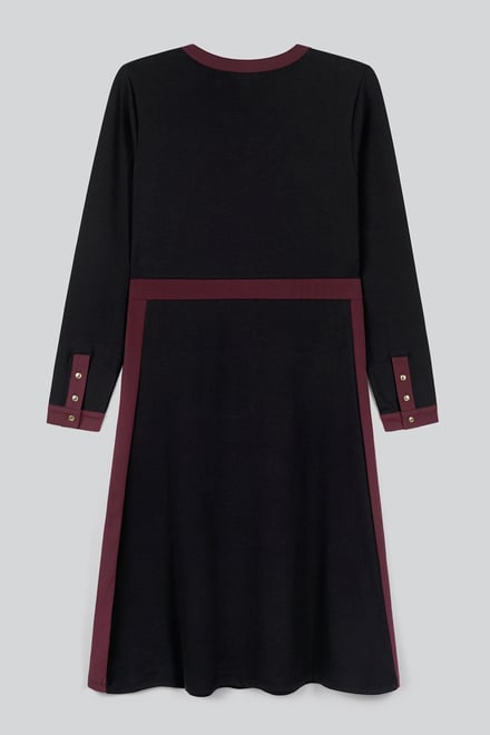 Women's V-Neck Jersey Midi Dress