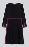 Women's V-Neck Jersey Midi Dress