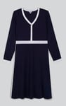 Women's V-Neck Jersey Midi Dress