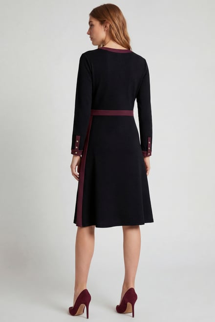 Women's V-Neck Jersey Midi Dress