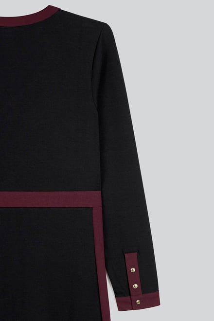 Women's V-Neck Jersey Midi Dress