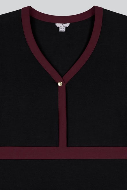 Women's V-Neck Jersey Midi Dress