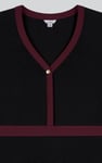 Women's V-Neck Jersey Midi Dress