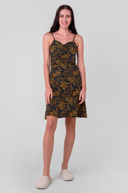 Women's Cami Mini Dress with Ruched Front