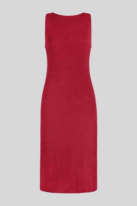 Jersey Dress with Adjustable Self-Fabric Straps