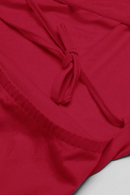Jersey Dress with Adjustable Self-Fabric Straps