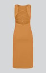 Jersey Dress with Adjustable Self-Fabric Straps