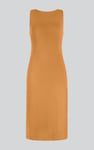 Jersey Dress with Adjustable Self-Fabric Straps