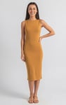 Jersey Dress with Adjustable Self-Fabric Straps