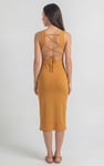 Jersey Dress with Adjustable Self-Fabric Straps
